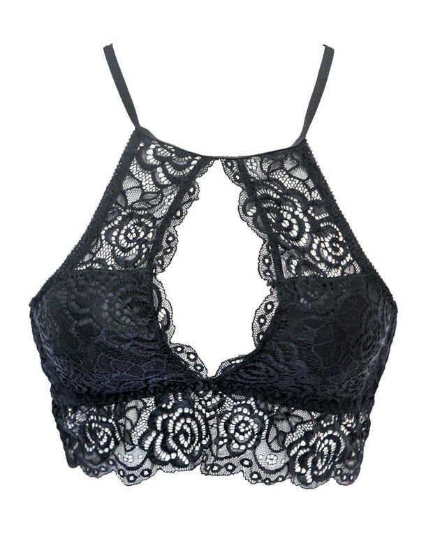 Black Sexy Lace Tube Top Bandeau 273 Crop Stretch Bra