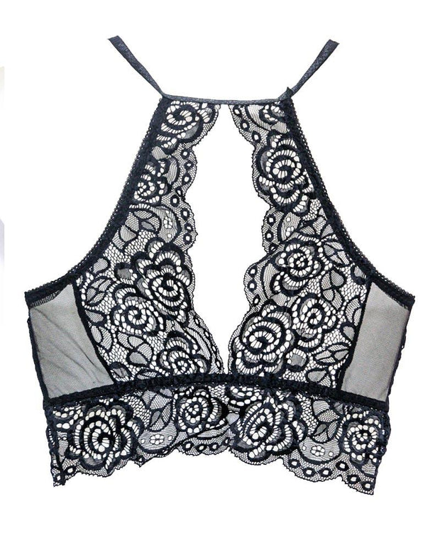 Black Sexy Lace Tube Top Bandeau 273 Crop Stretch Bra