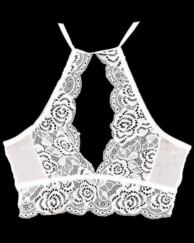 White Sexy Lace Tube Top Bandeau 273 Crop Stretch Bra