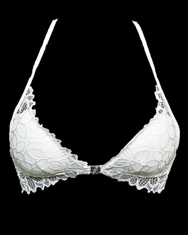 WHITE SEXY LACE FRONT OPEN FASHION PUSH UP BRA 738