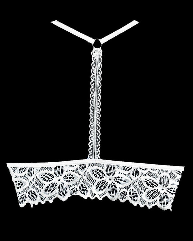 WHITE SEXY LACE FRONT OPEN FASHION PUSH UP BRA 738