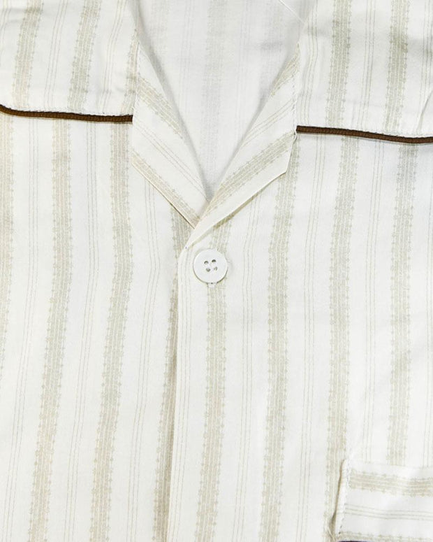 Maheen's Creation Nightdress For Men - Striped Design Nightwear