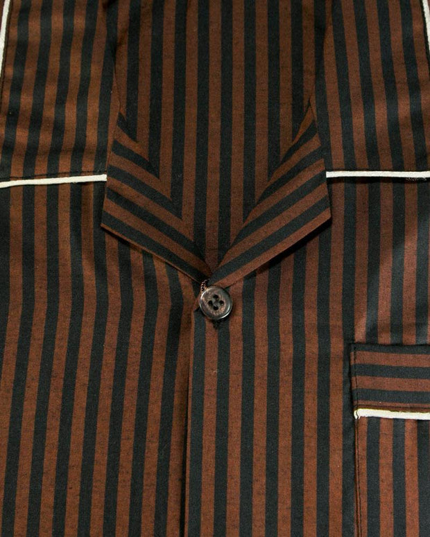 Mens Wedding Nightdress - Striped Design Nightwear By Hy-Brow Plus High Classic