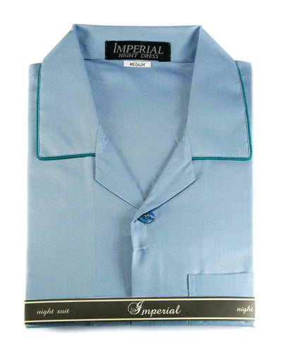 Mens Wedding Nightwear - Plain Design Nightdress By Hy-Brow Plus High Classic