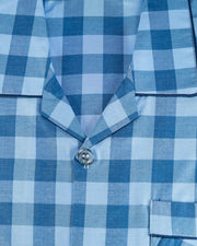 Mens Wedding Nightdress - Checkered Design Nightwear By Hy-Brow Plus High Classic