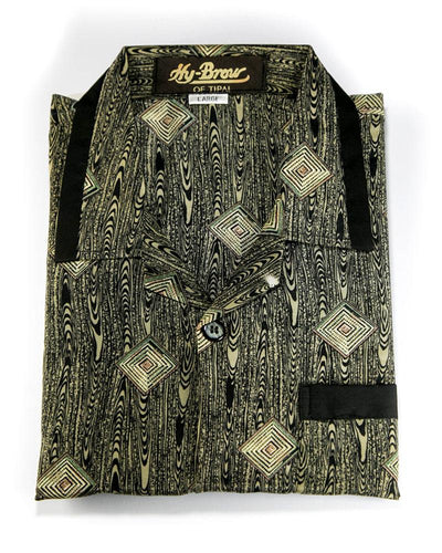 Hy-Brow Plus High Classic Nightdress For Men - Printed Design Nightwear