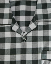 Mens Wedding Nightdress - Checkered Design Nightwear By Hy-Brow Plus High Classic