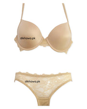 Victoria's Secret - Pushup Soft Padded Bra Panty Set - Plain Bra