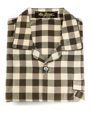 Mens Wedding Nightdress - Checkered Design Nightwear By Hy-Brow Plus High Classic