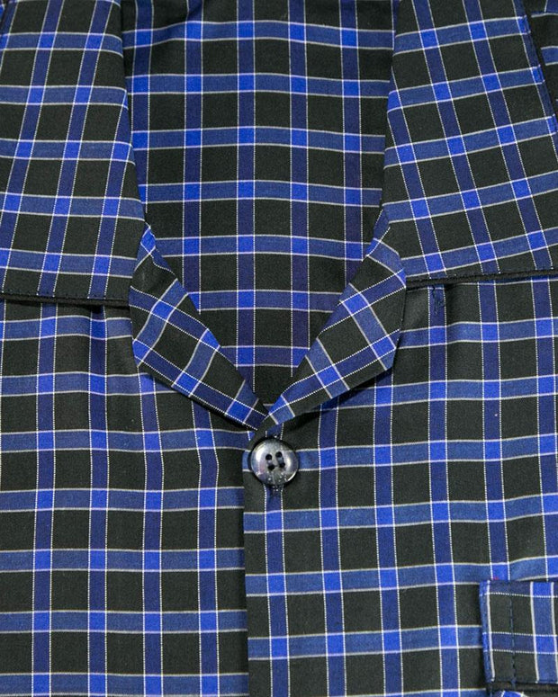 Mens Wedding Nightdress - Checkered Design Nightwear By Hy-Brow Plus High Classic