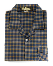 Mens Wedding Nightdress - Checkered Design Nightwear By Hy-Brow Plus High Classic