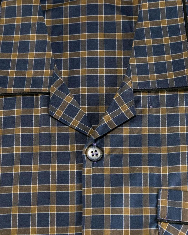 Mens Wedding Nightdress - Checkered Design Nightwear By Hy-Brow Plus High Classic