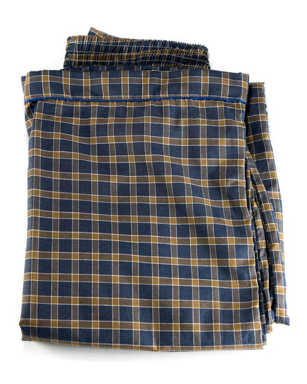 Mens Wedding Nightdress - Checkered Design Nightwear By Hy-Brow Plus High Classic