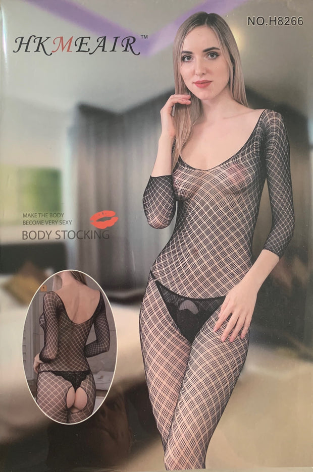 Hkmeair Khushi Print Sexy Net Bodystocking No 8266