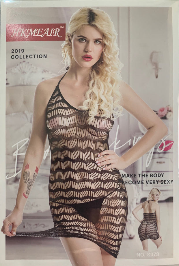 Hkmeair Khushi Print Sexy Net Bodystocking No 8078