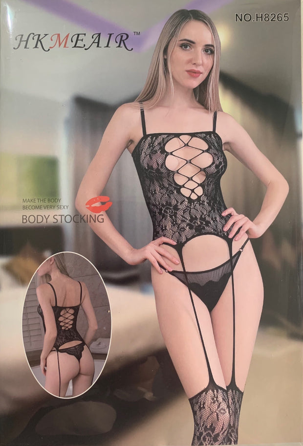 Hkmeair Khushi Print Sexy Net Bodystocking No H8265