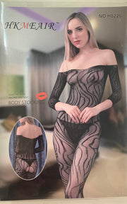 Hkmeair Khushi Print Sexy Net Bodystocking No 8226