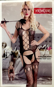 Hkmeair Khushi Print Sexy Net Bodystocking No 8035