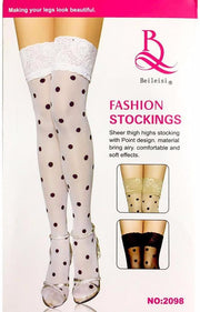 Beileisi Polka Dots Leg Stocking - 2098 - Leg Stocking - diKHAWA Online Shopping in Pakistan