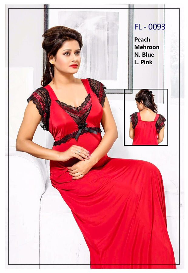 Stylish FL-0093 - Flourish Exclusive Bridal Nighty Set Collection-OFF