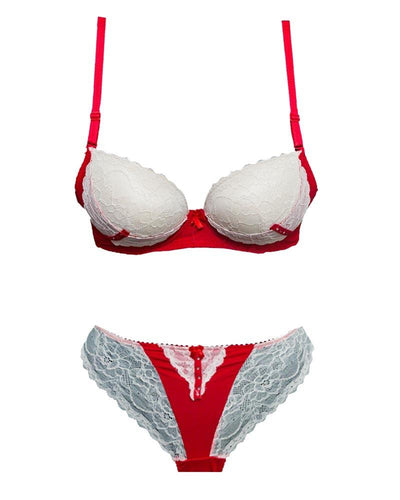 Bridal Red K20005 Double Padded Bra Panty Set - By Kailanni