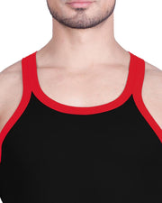 LUX - GenX Gym Vest - 5501 - Mens Sleeveless Gym Vest - Black