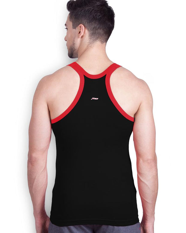 LUX - GenX Gym Vest - 5501 - Mens Sleeveless Gym Vest - Black