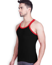 LUX - GenX Gym Vest - 5501 - Mens Sleeveless Gym Vest - Black