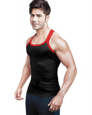 LUX - GenX Gym Vest - 5501 - Mens Sleeveless Gym Vest - Black