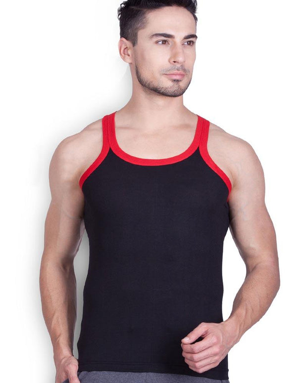 LUX - GenX Gym Vest - 5501 - Mens Sleeveless Gym Vest - Black