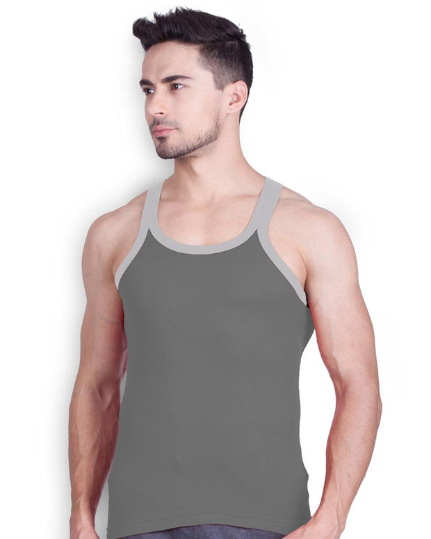 LUX - GenX Gym Vest - 5501 - Mens Sleeveless Gym Vest - Dark Grey