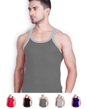 LUX - GenX Gym Vest - 5501 - Mens Sleeveless Gym Vest - Dark Grey