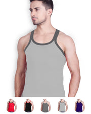 LUX - GenX Gym Vest - 5501 - Mens Sleeveless Gym Vest - Light Grey