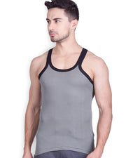 LUX - GenX Gym Vest - 5501 - Mens Sleeveless Gym Vest - Light Grey