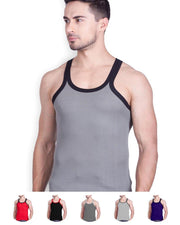 LUX - GenX Gym Vest - 5501 - Mens Sleeveless Gym Vest - Light Grey