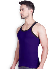 LUX - GenX Gym Vest - 5501 - Mens Sleeveless Gym Vest - Navy Blue