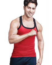 LUX - GenX Gym Vest - 5501 - Mens Sleeveless Gym Vest - Red