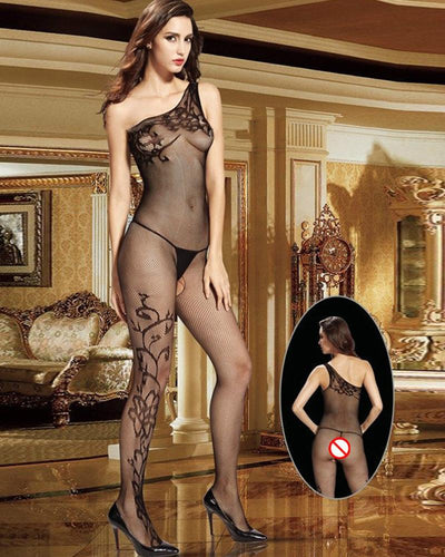 Vaqua Body Stocking Fishnet Dress - Ladies Sexy Net Dresses - 8932
