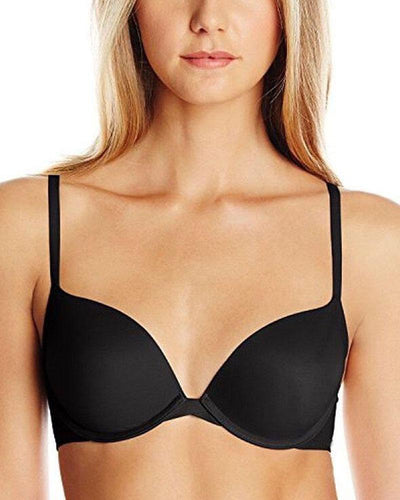 Luchina Branded Black Pushup Bra - Spanish Brand - Underwired Double Padded Bra