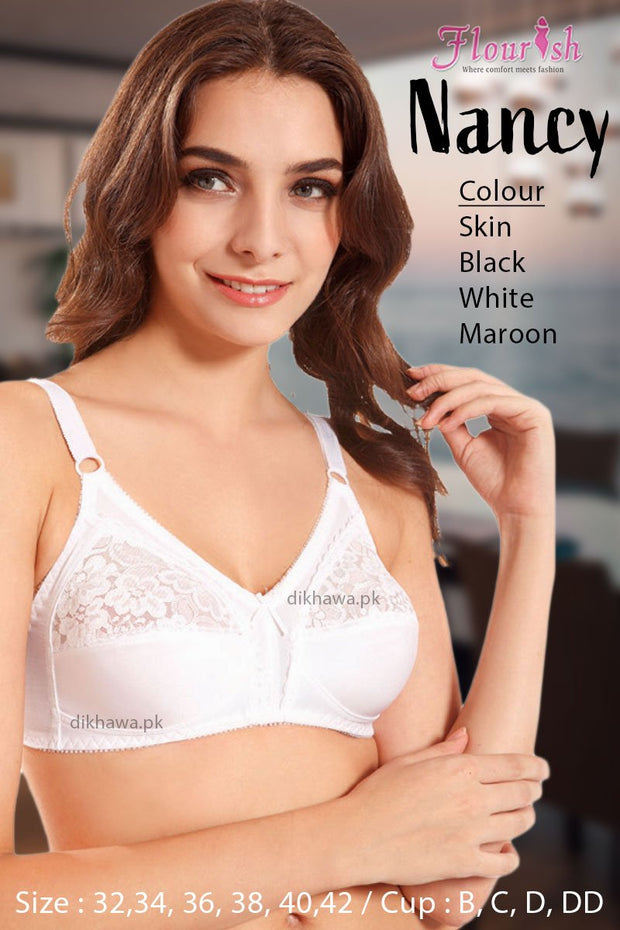 Nancy Bra - Flourish - Non Padded & Non Wired Bra - Minimizer Bra