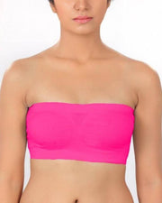 Pack of 3 - Strapless Sports Bra - Soft & Non Padded Bra - Mix Colours