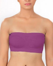 Pack of 3 - Strapless Sports Bra - Soft & Non Padded Bra - Mix Colours