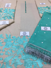 Shiwani Chiffon Dresses - Embroidered Chiffon Dupatta - Replica - Unstitched