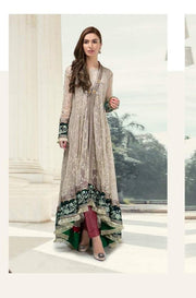 Maria B Chiffon Dresses - Embroidered Net Dupatta - Replica - Unstitched