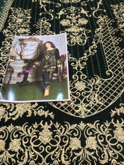 Gulaal Velvet Dresses - Embroidered Net Dupatta - Replica - Unstitched