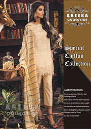 Walima Chiffon Dresses - Embroidered Jacquard Dupatta - Replica - Unstitched