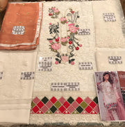 Annus Abrar Net Dresses - Embroidered Mysoori Dupatta - Replica - Unstitched