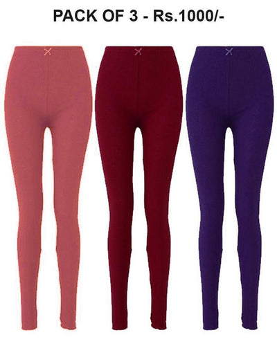 Pack of 3 Sexy Stretchable Tights & Leggings - Fashion Tights Full Legging