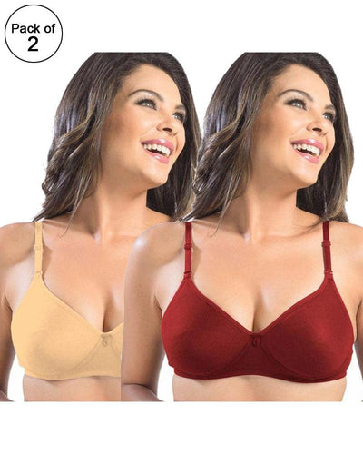 Pack of 2 - Sonari Catwalk Bra - Non Padded Non Wired - Imported Bra - Random Colors