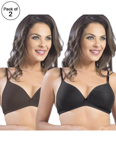 Pack of 2 - Sonari Omania Bra - Non Padded Non Wired - Imported Bra - Random Colors